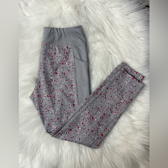 Athletic Works Stylish Gray and Pink Kids Leggings Girls Size M(7-8) - Picture 5 of 5